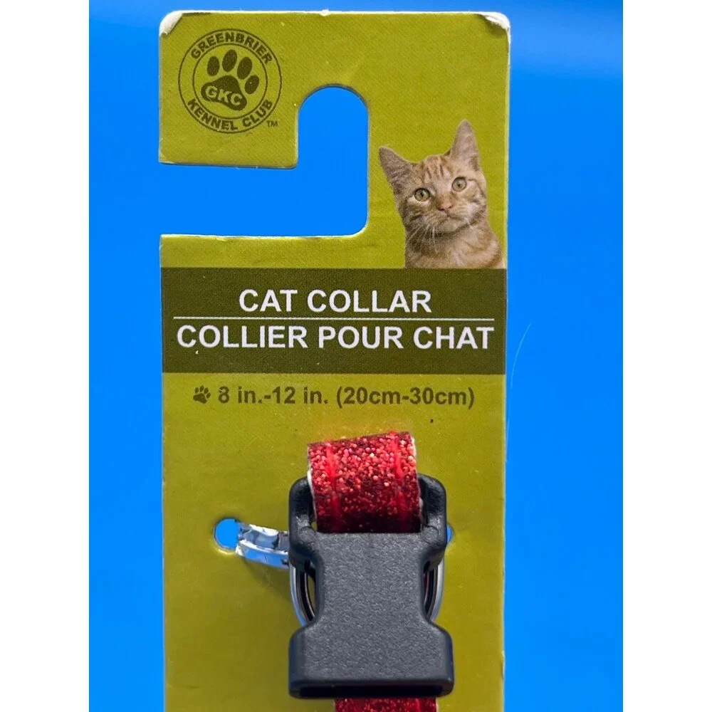 Greenbrier Red Glitter Cat Collar 8